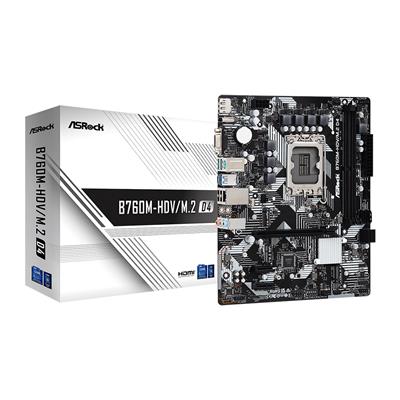 Motherboard ASRock MB-B760M-HDV/M.2 Intel® Socket 1700 12/13ma. Gen. DDR4